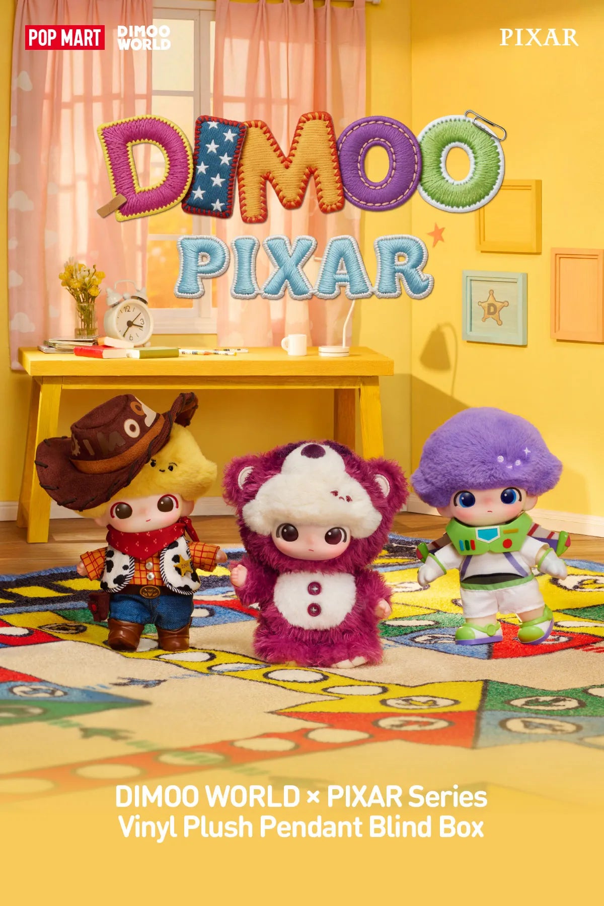 DIMOO WORLD x PIXAR Series - Vinyl Plush Pendant Blind Box