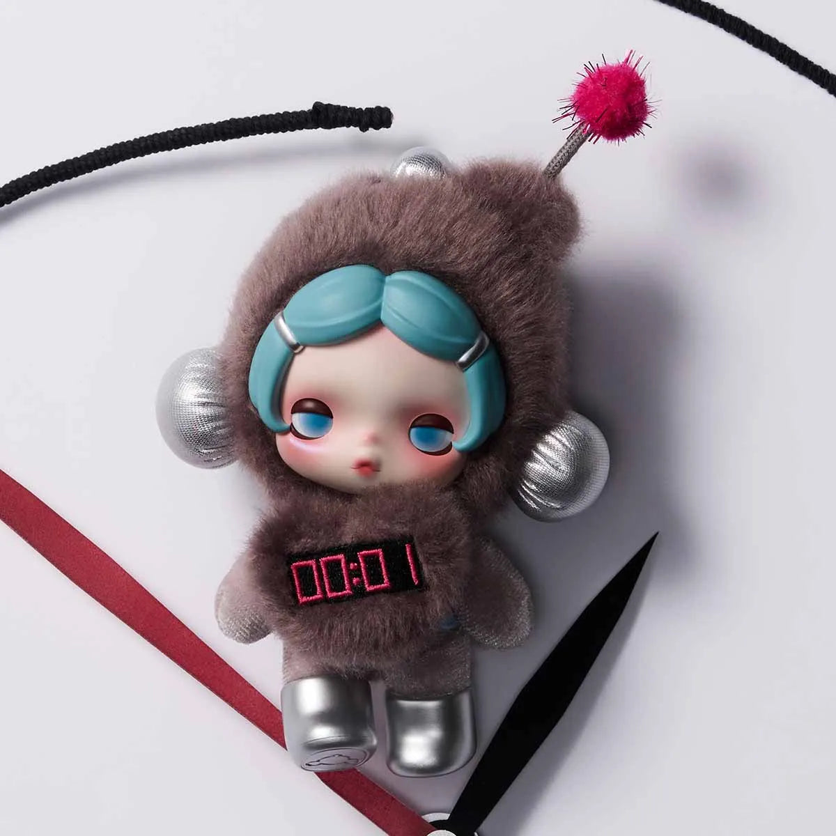 θ Skullpanda Off Mode Series Plush Pendant