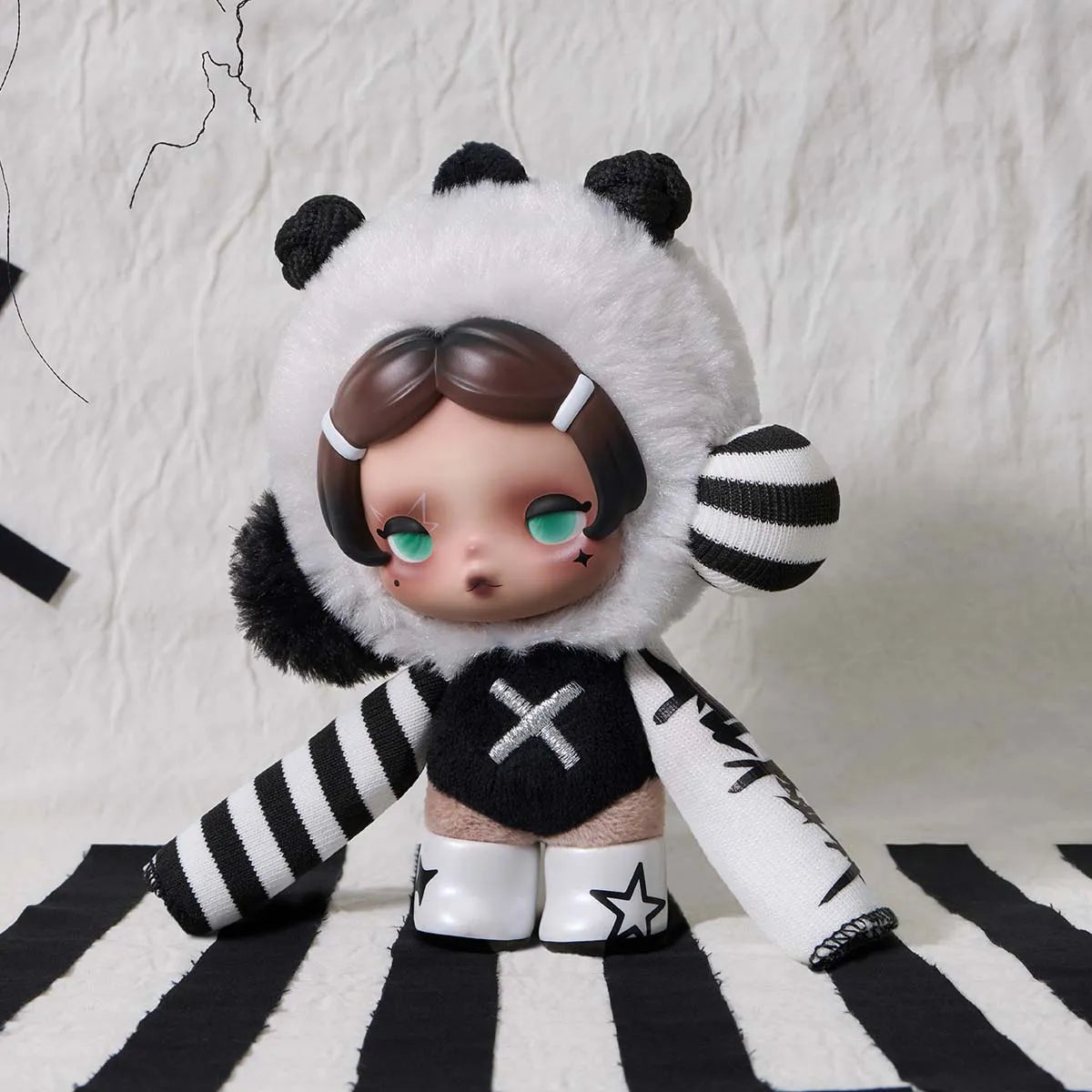 θ Skullpanda Off Mode Series Plush Pendant
