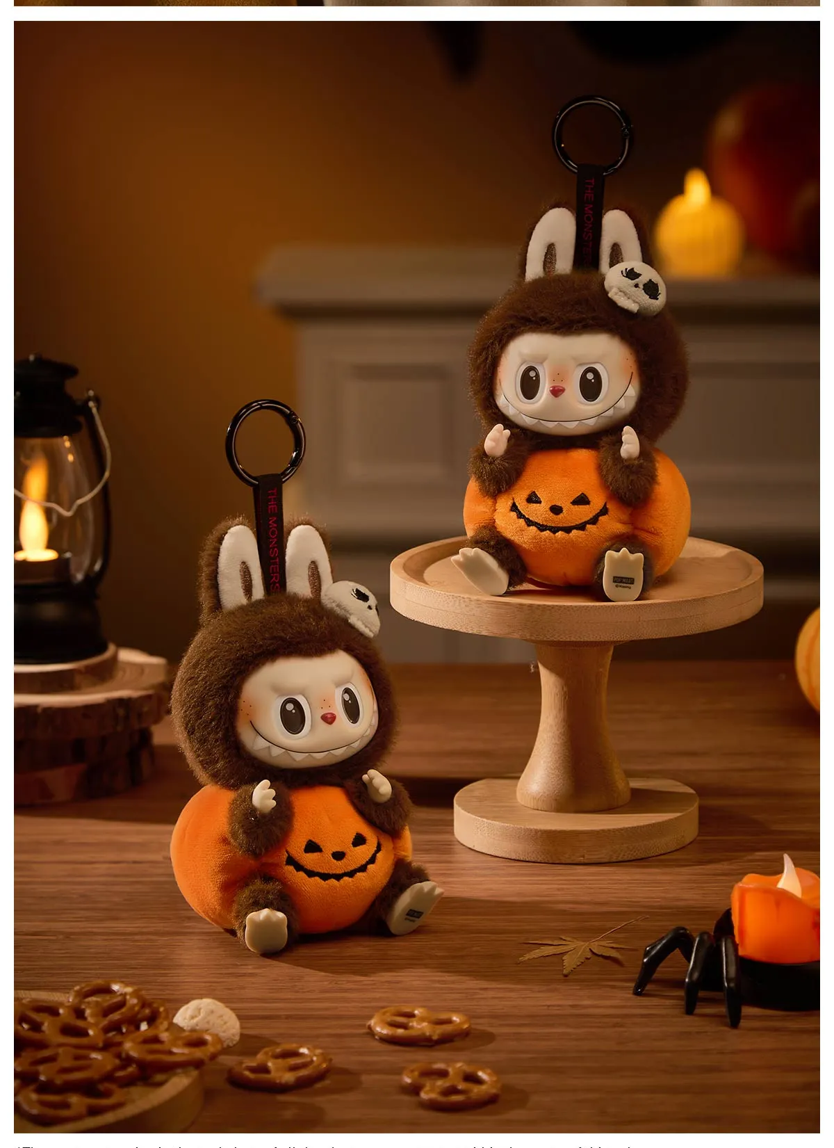 Happy Halloween Party Series-Sitting Pumpkin Vinyl Plush Pendant
