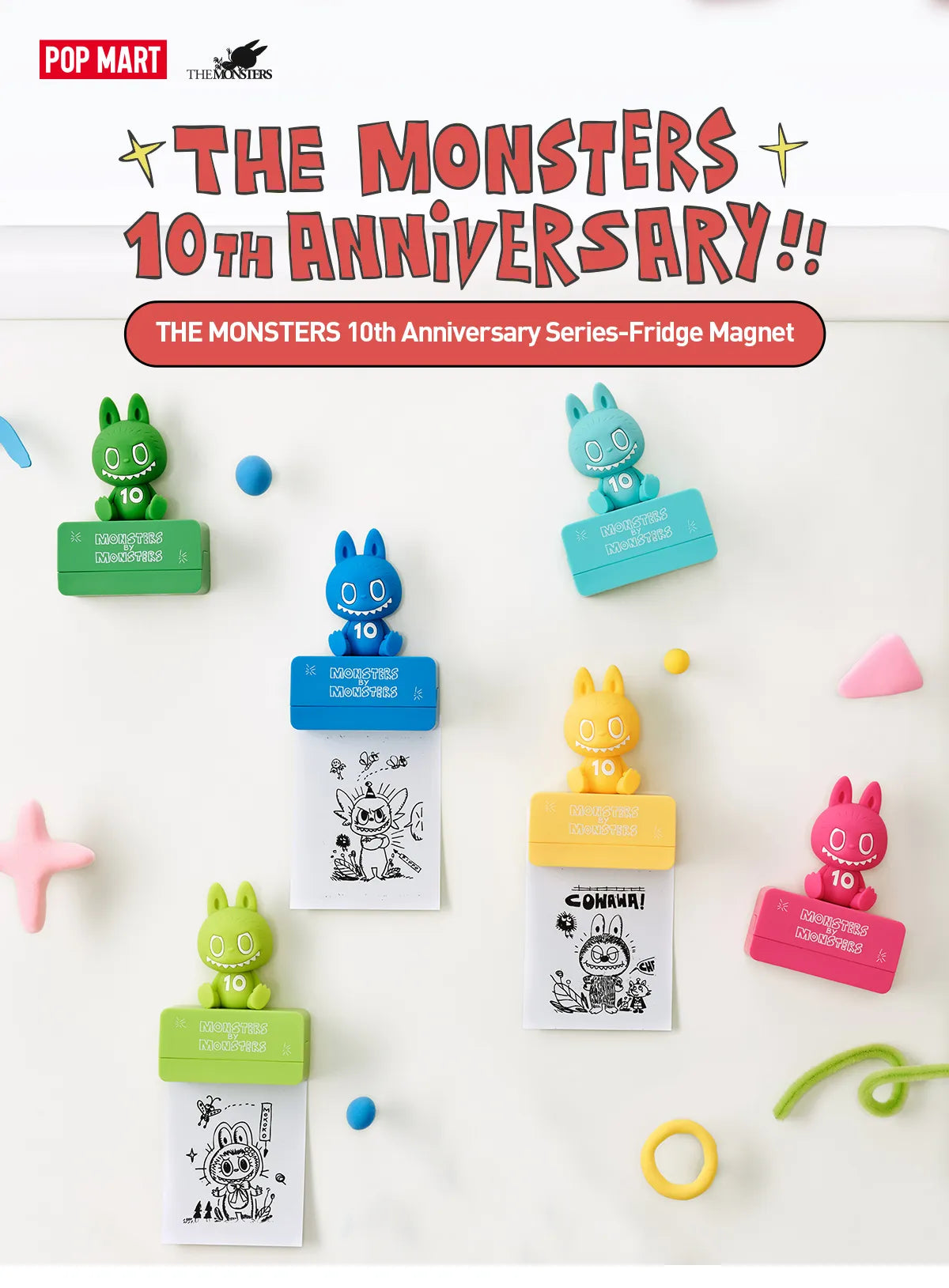 THE MONSTERS 1OthAnniversary Series-Fridge Magnet