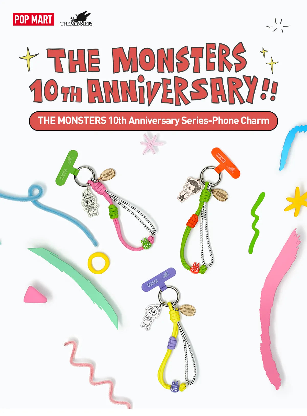 THE MONSTERS 10th Anniversary Series-Phone Charm
