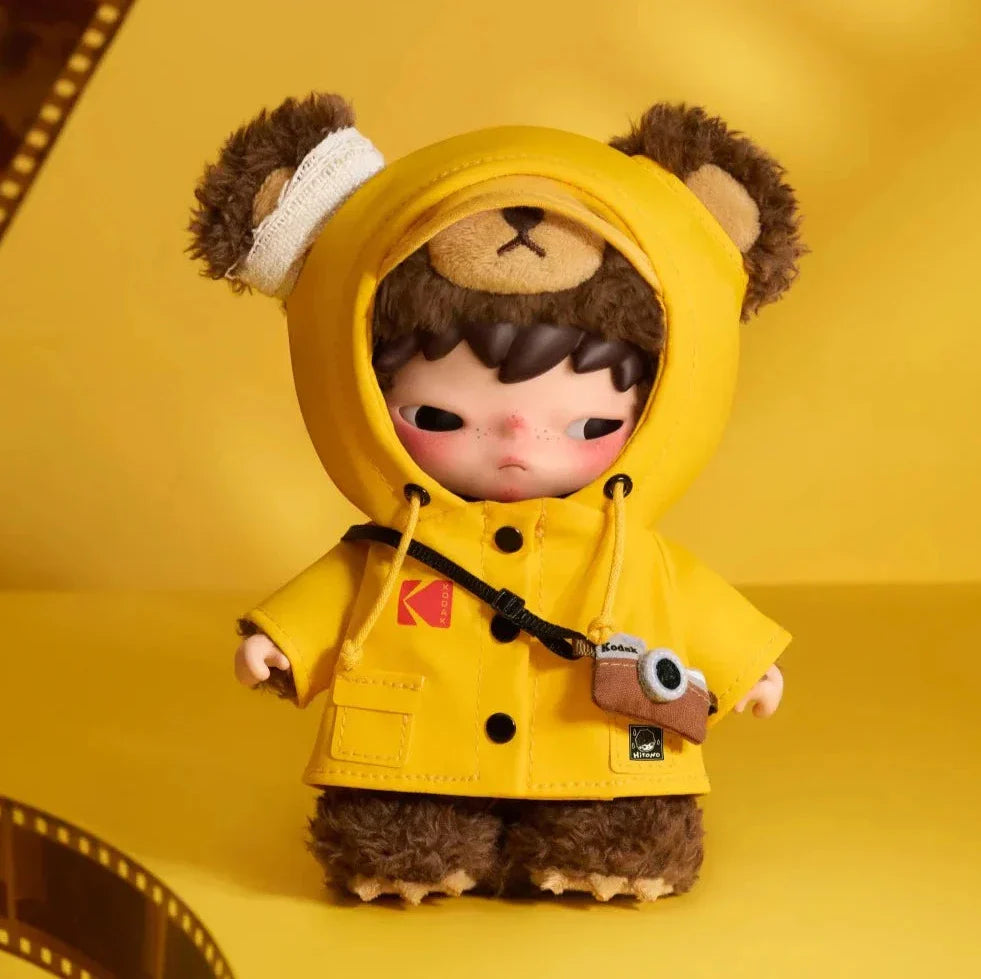 POP MART Hirono × Kodak Little Bear Vinyl Plush Pendant