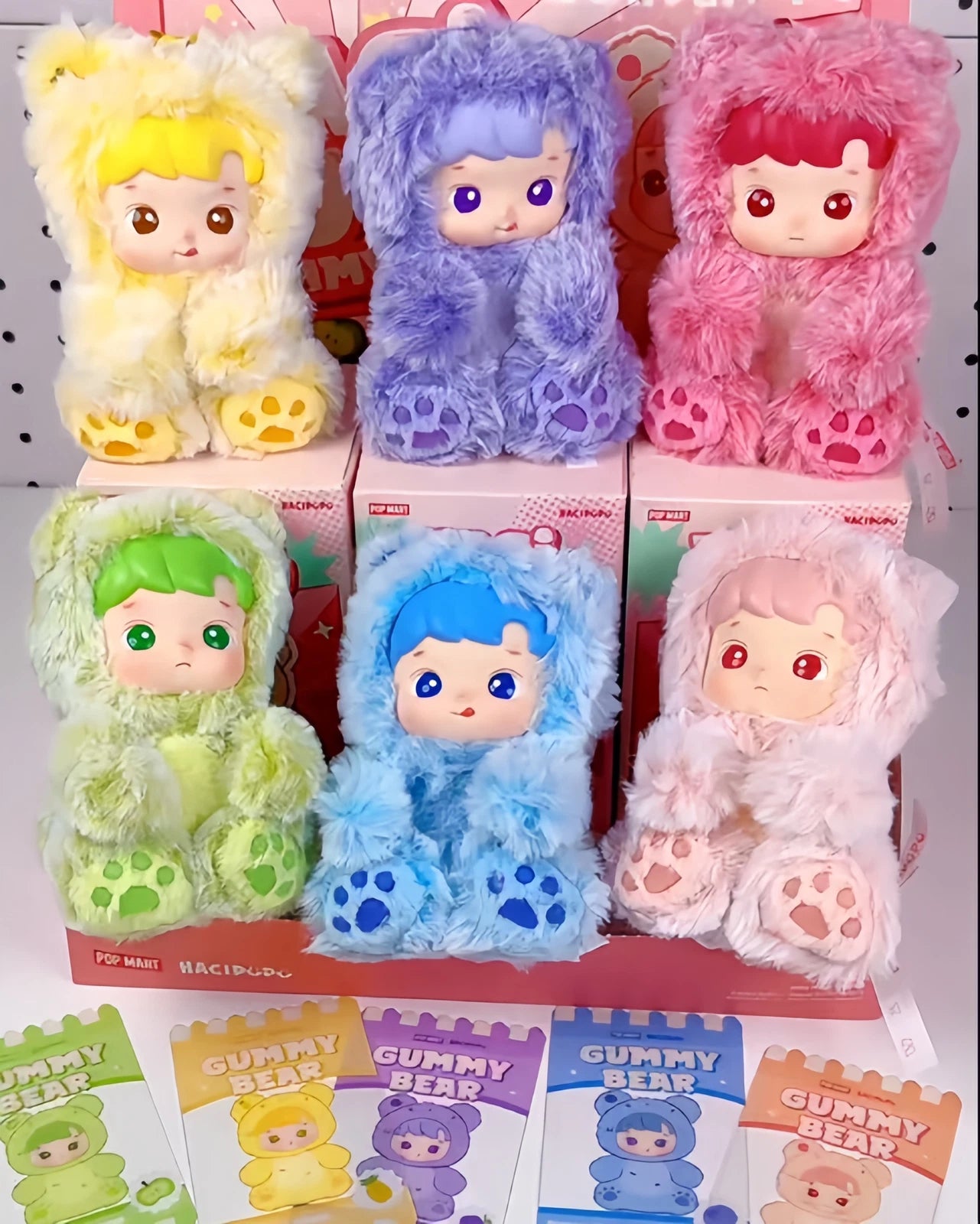 HACIPUPU Gummy Bear Series-Vinyl Plush Pendant Blind Box