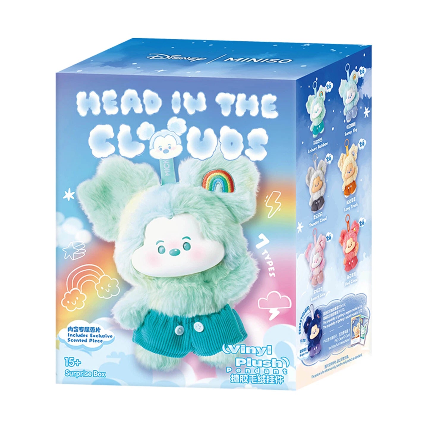 Miniso Disney Mickey Head in The Clouds Series Vinyl Plush Blind Box Figure