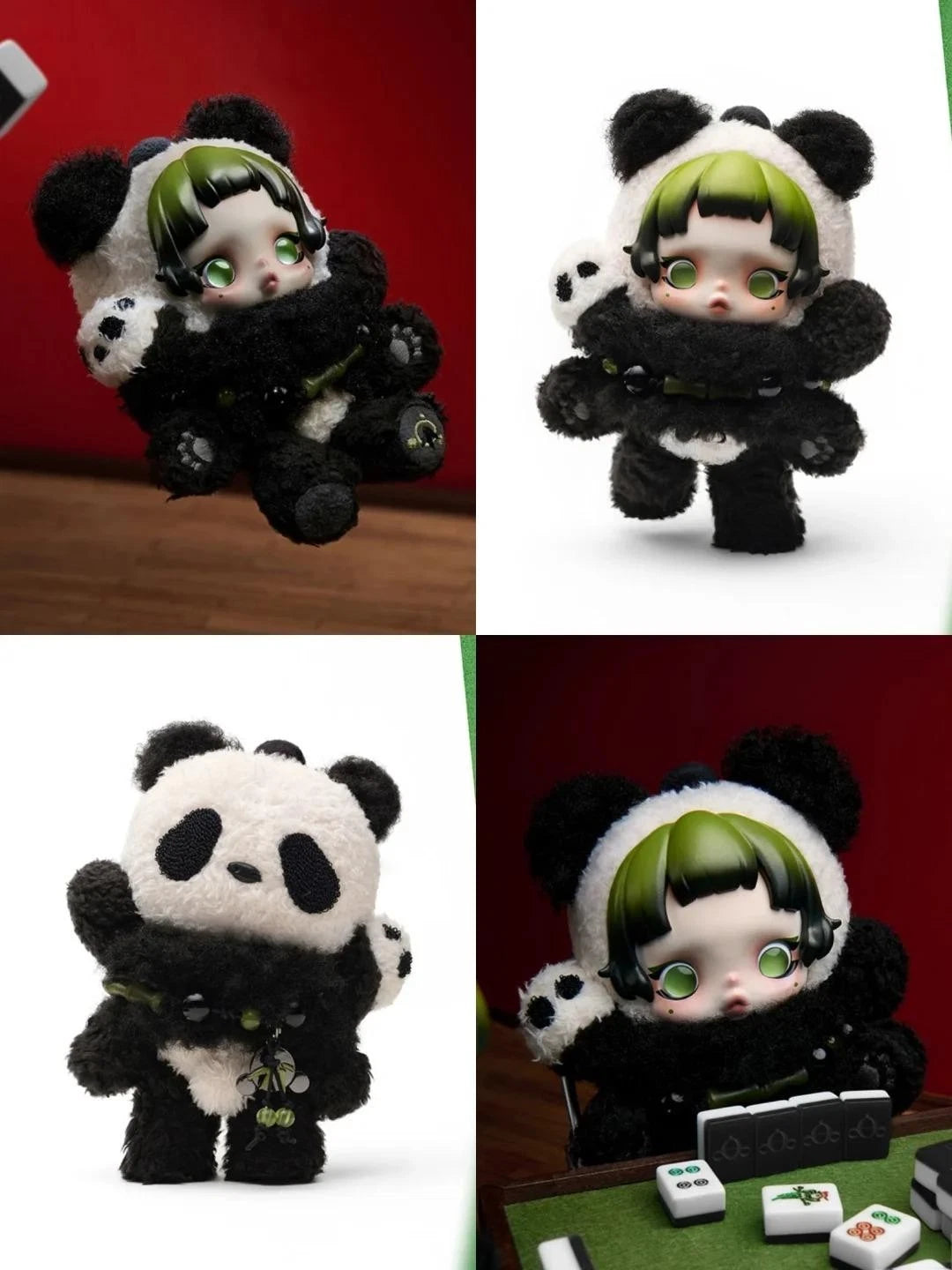 SKULLPANDA Lazy Panda Plush Doll Pendant