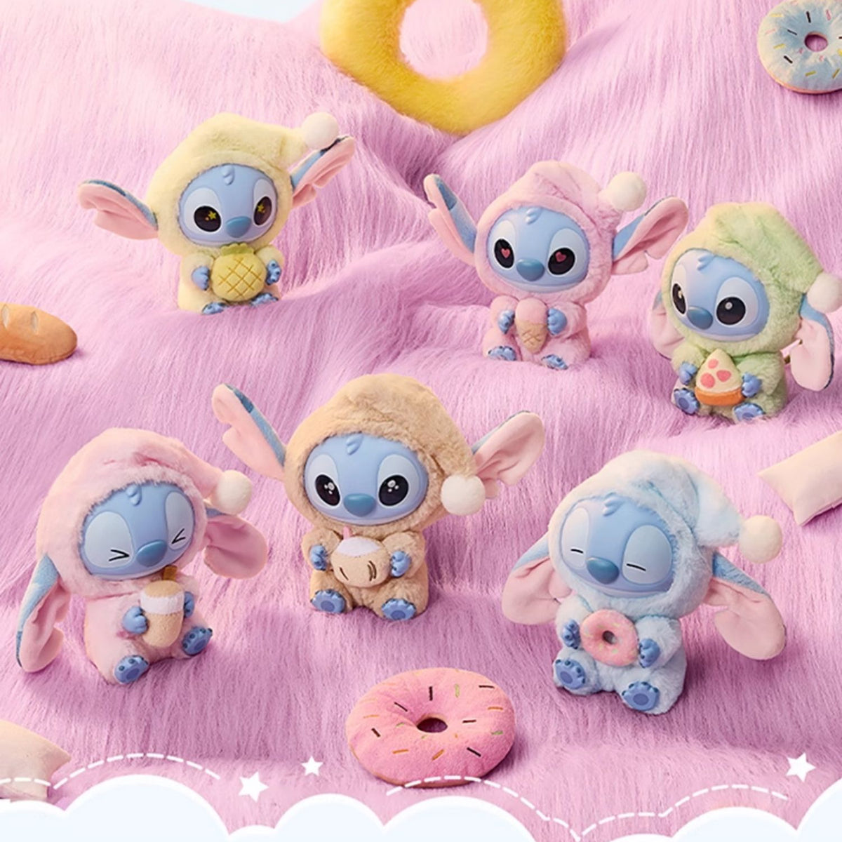 Stitch Eat Somethong Before Sleep Series Of Vinyl Plush Blind Boxes